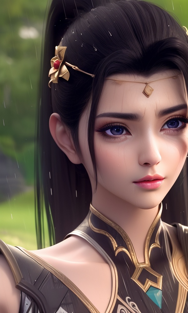 (,1girl, ,best quality, ),looking at viewer, <lora:378-DA-大主宰-唐芊儿:0.8> ,,ultra detailed background,ultra detailed background,ultra realistic 8k cg,  ,masterpiece, (( , )), ultra realistic 8k cg, ,tamari \(flawless\),  crying with eyes open,    ,eyelashes,magic,hydrokinesis,sweat, wet, rain, ,       (()), (),