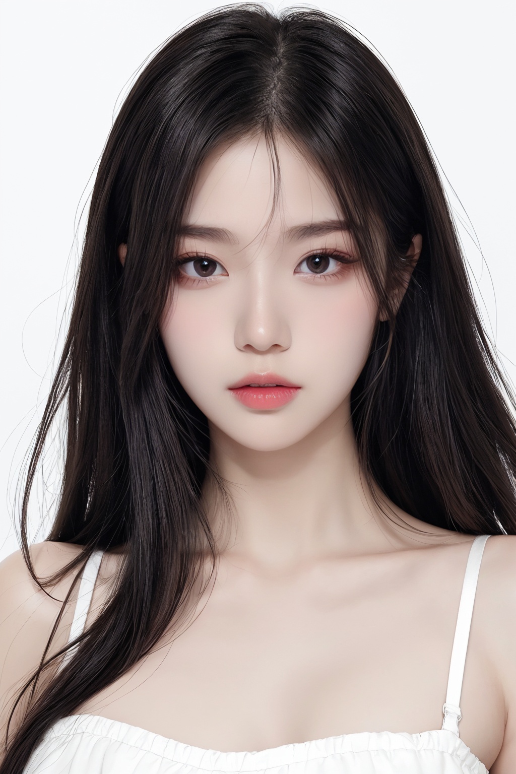 1girl,1girl,black eyes,black hair,bracelet,brown eyes,jewelry,lips,long hair,  <lora:美妆美女1.0:0.66>