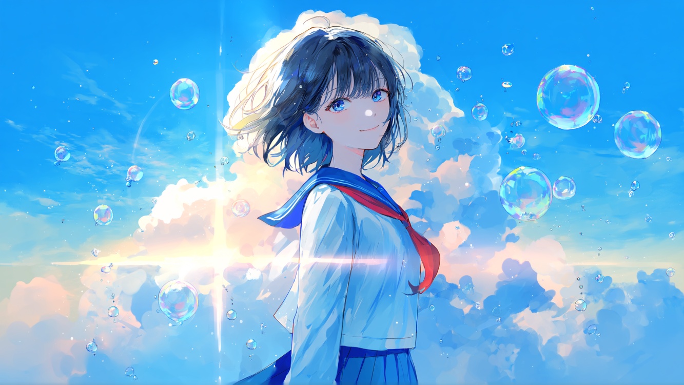 青岚空灵/水彩风格 by chosen鲷 on Tensor.Art