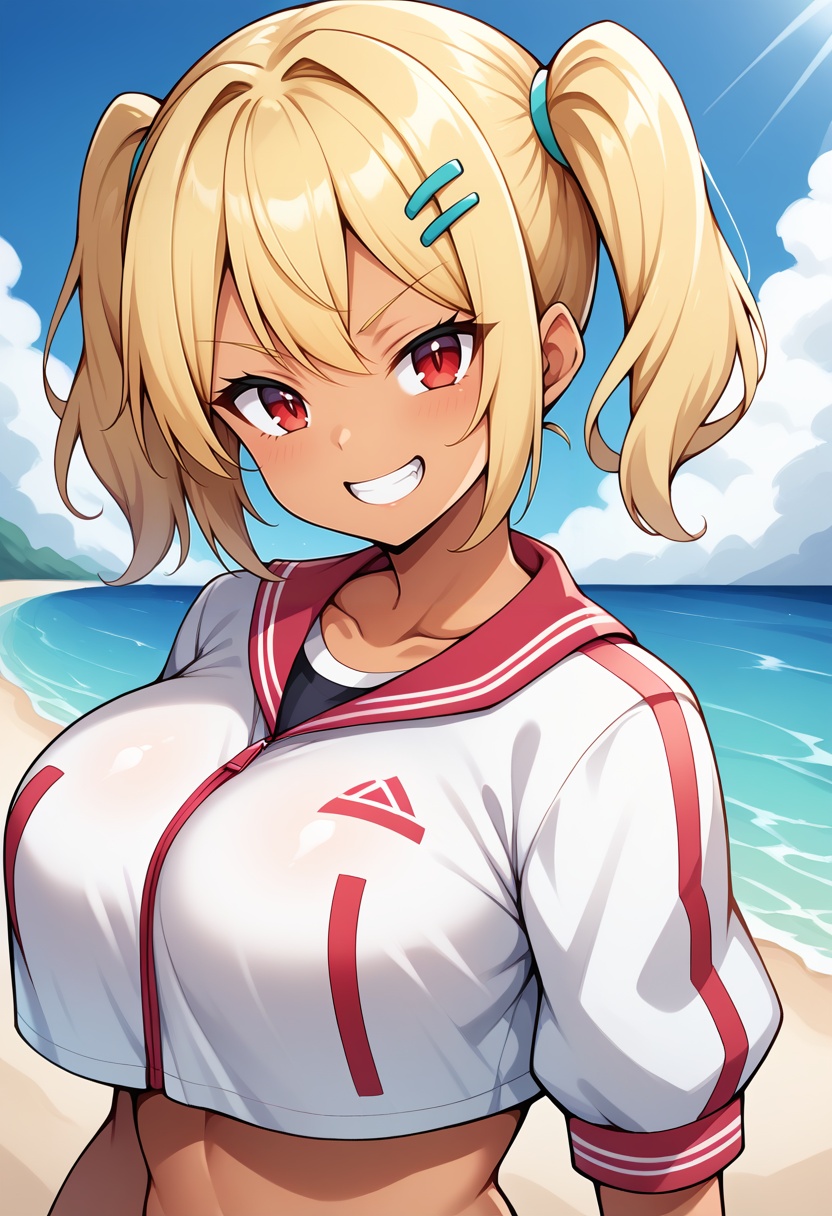 1girl,  solo,  medium hair on Tensor.Art
