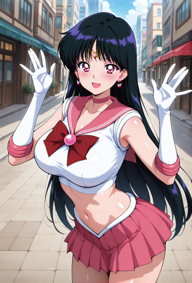 セーラー戦士コスチューム(へそ出し化) by love navel on Tensor.Art