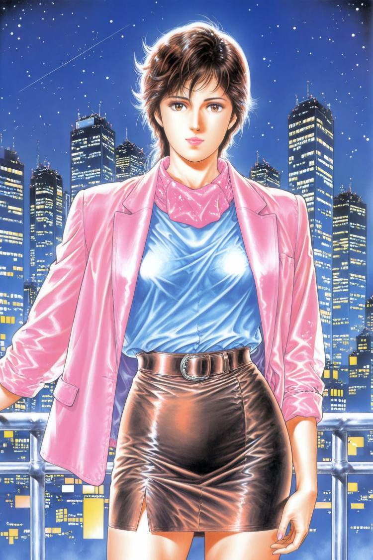 6 in1，Cat's Eye/猫眼三姐妹，Tsukasa Hojo/北条司，City Hunter by flyx3 on Tensor.Art