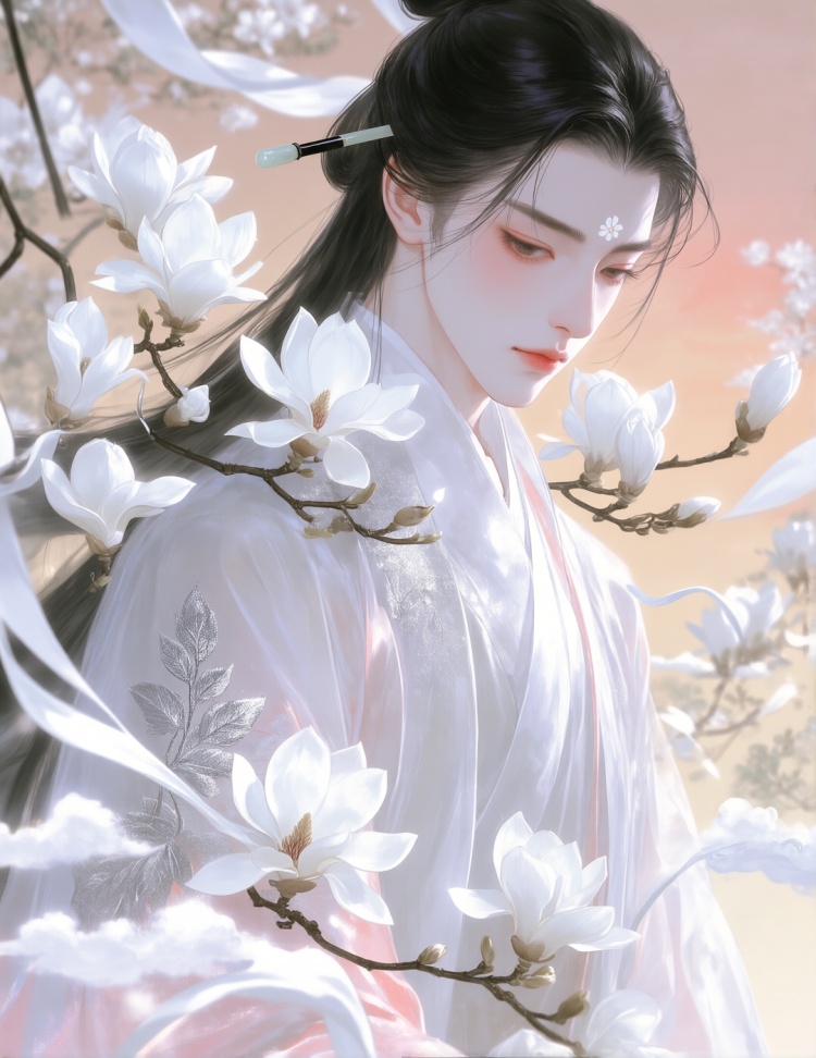 Qwen‑image 冷蓝墨韵古风美男 by 小狗宾利 on Tensor.Art