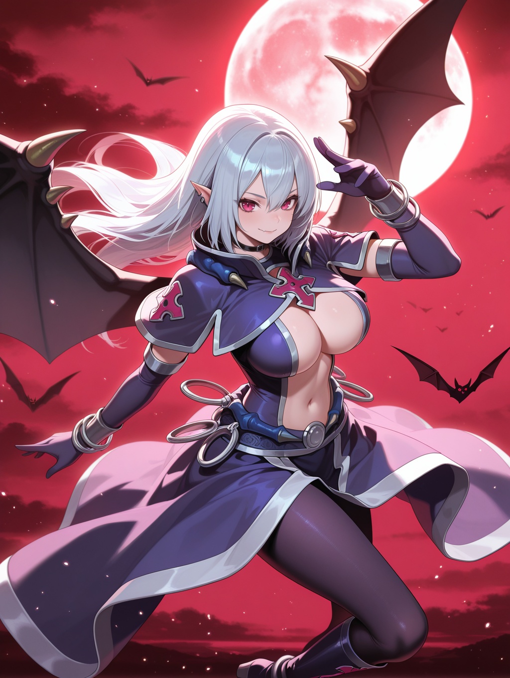 vampire vamp,  1girl,  solo on Tensor.Art