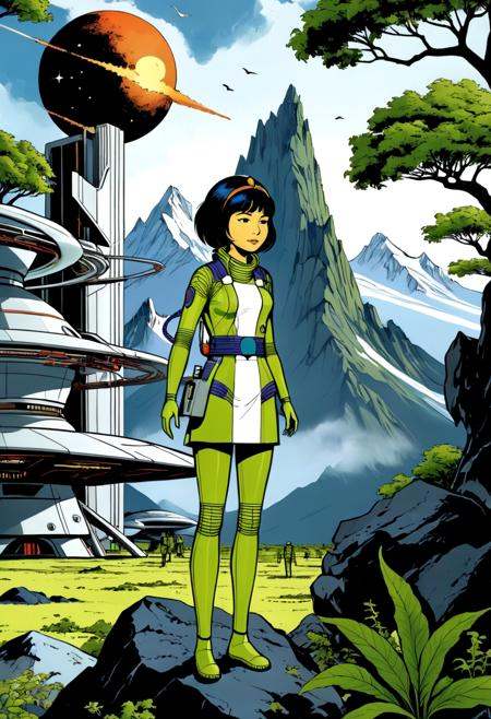 Yoko Tsuno ,  1girl,  full body visible on Tensor.Art