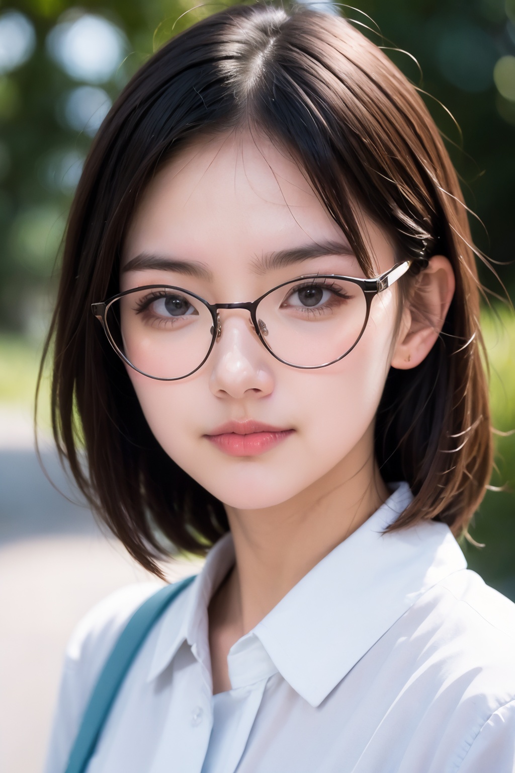 1girl,  solo,  white shirt on Tensor.Art