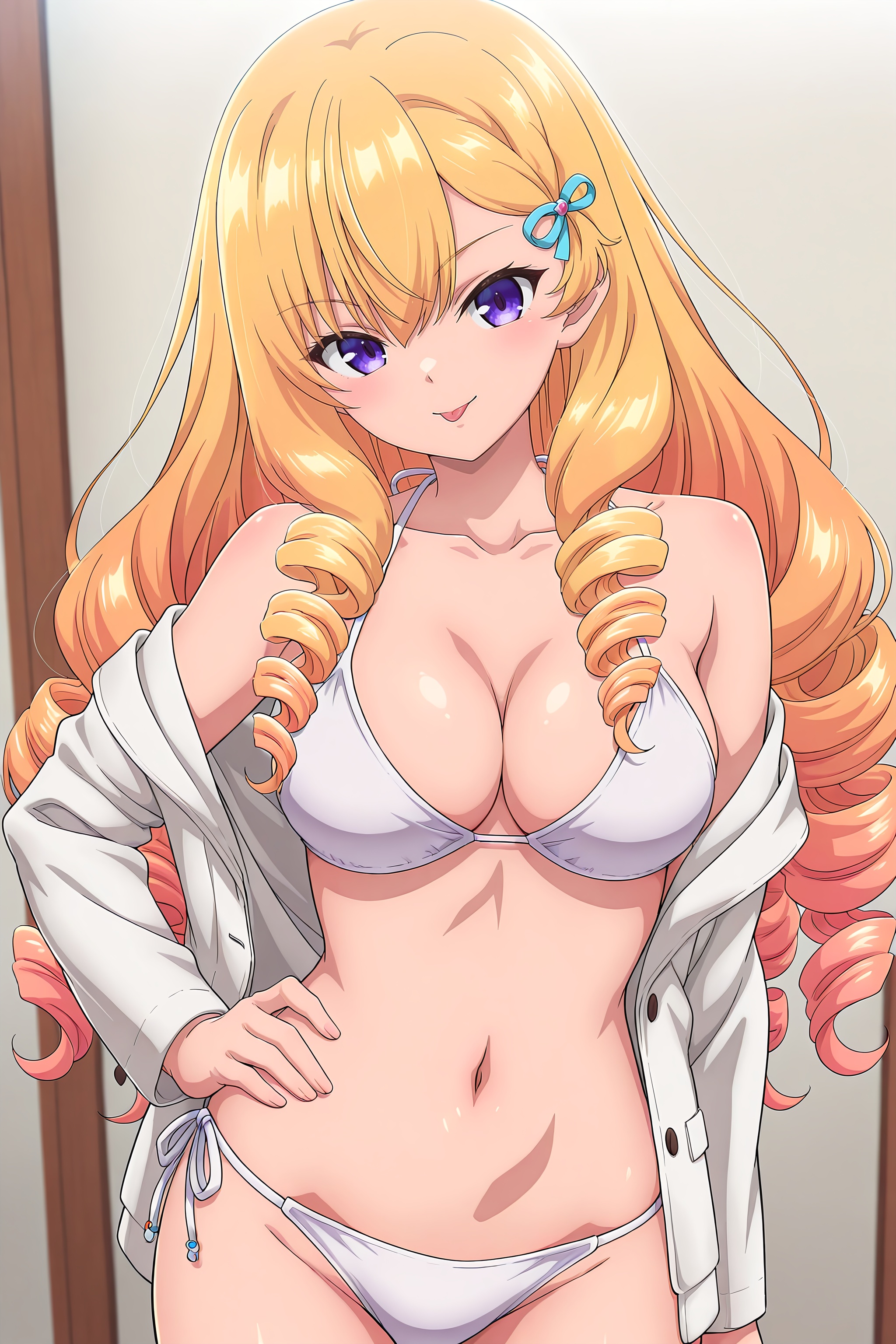 tennouji_mirei-saijonoosewa,  1girl,  blonde hair on Tensor.Art