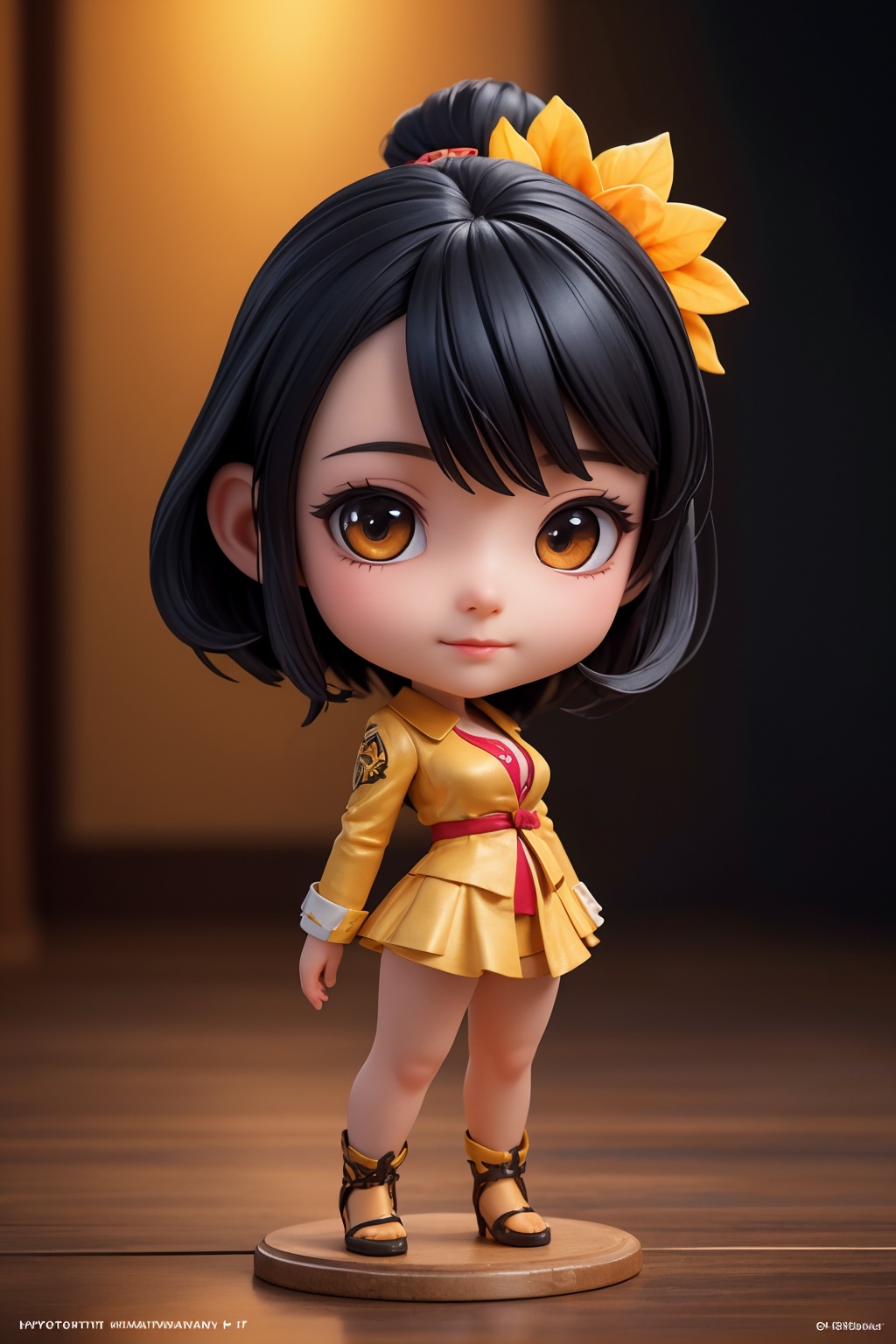 (best quality:1.4),(masterpiece:1.4),(photorealistic:1.4),(Realistic:1.2),(ultra high res, raw photo:1.4),(hdr, hyperdetailed:1.2),(8K:1.2),cinematic photo 1girl,(chibi:1.1),black hair,full body,