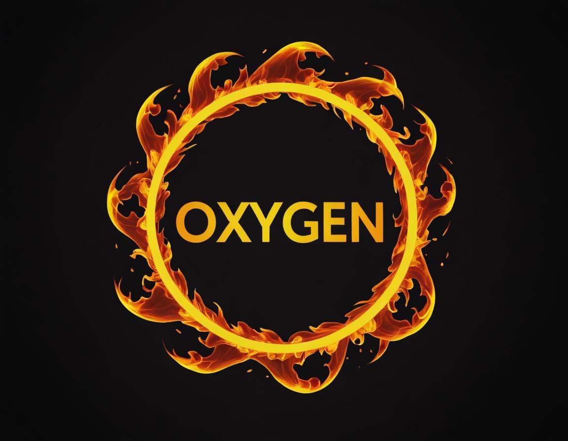 A fire symbol surrounding the word Oxygen. on Tensor.Art