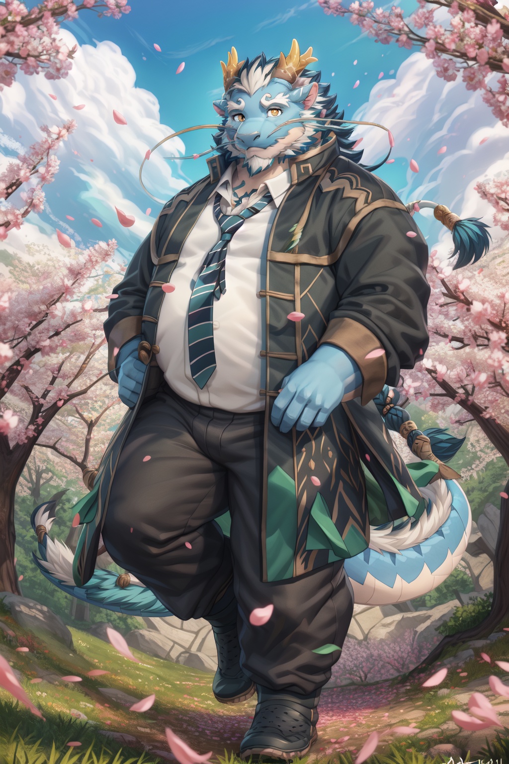 qinglongtas,  musclegut,  orange eyes on Tensor.Art