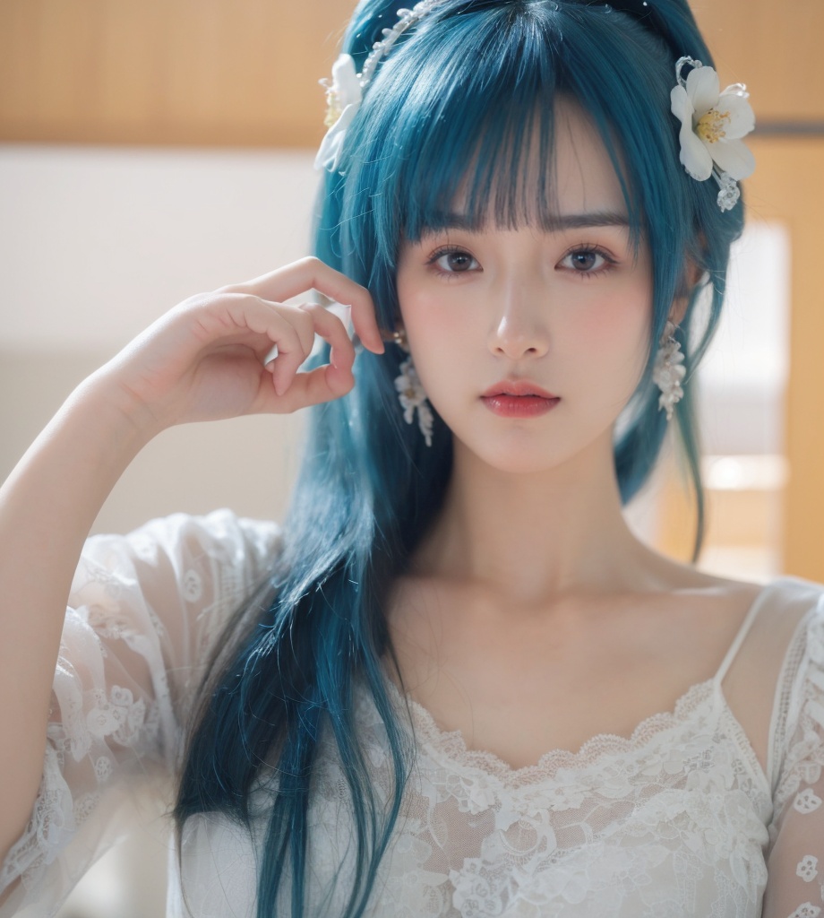 1girl,  flower,  hair_flower by 阿泽泽 on Tensor.Art