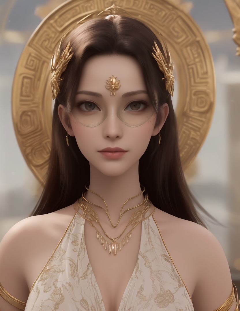 ultra realistic 8k cg, picture-perfect face, flawless, clean, masterpiece, professional artwork, famous artwork, cinematic lighting, cinematic bloom, perfect face, beautiful face, beautiful eyes, ((perfect female body, narrow waist)), red eyes, gorgeous queen, royal, divine, goddess, godlike, (royal palace), fantasy, dreamlike, unreal, science fiction, , beautiful clothes, lace, lace trim, lace-trimmed legwear, nsfw, breasts out,  (rich:1.4), prestige, luxury, jewelry, diamond, gold, pearl, gem, sapphire, ruby, emerald, intricate detail, delicate pattern, sexy, charming, alluring, seductive, erotic, enchanting, hair ornament, necklace, earrings, bracelet, armlet, ,(solo:1.5, ) (1girl:1.8),(,gigantic breasts,)<lora:DA_HenRenDaDi:0.5>