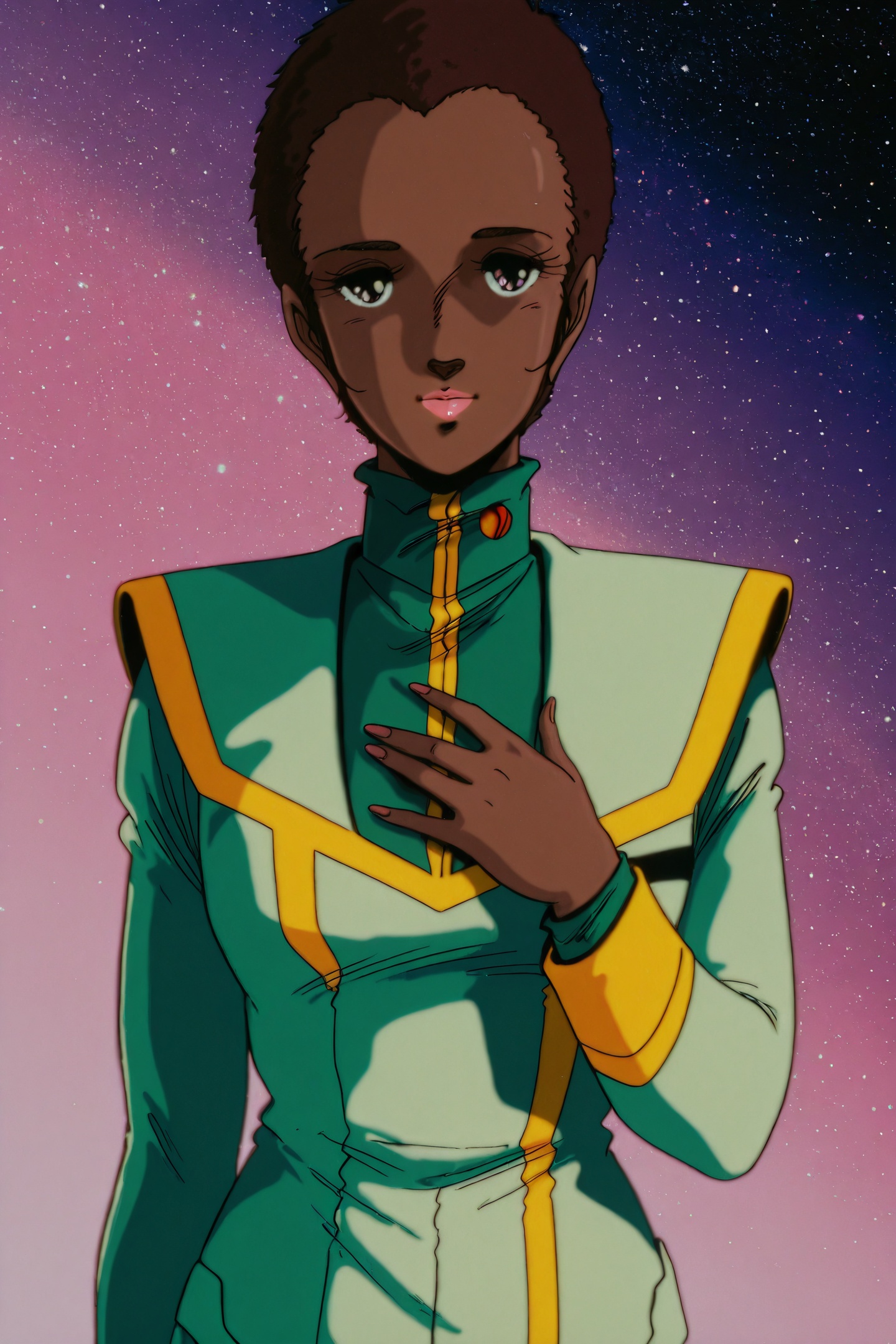 Anime Style,  Claudia LaSalle,  dark skin on Tensor.Art