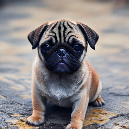 best quality, masterpiec8K.HDR.Intricate details,ultra detailed,8k,masterpiece, best quality,no humans, realistic,  dog,full body, <lora:巴哥犬:1>