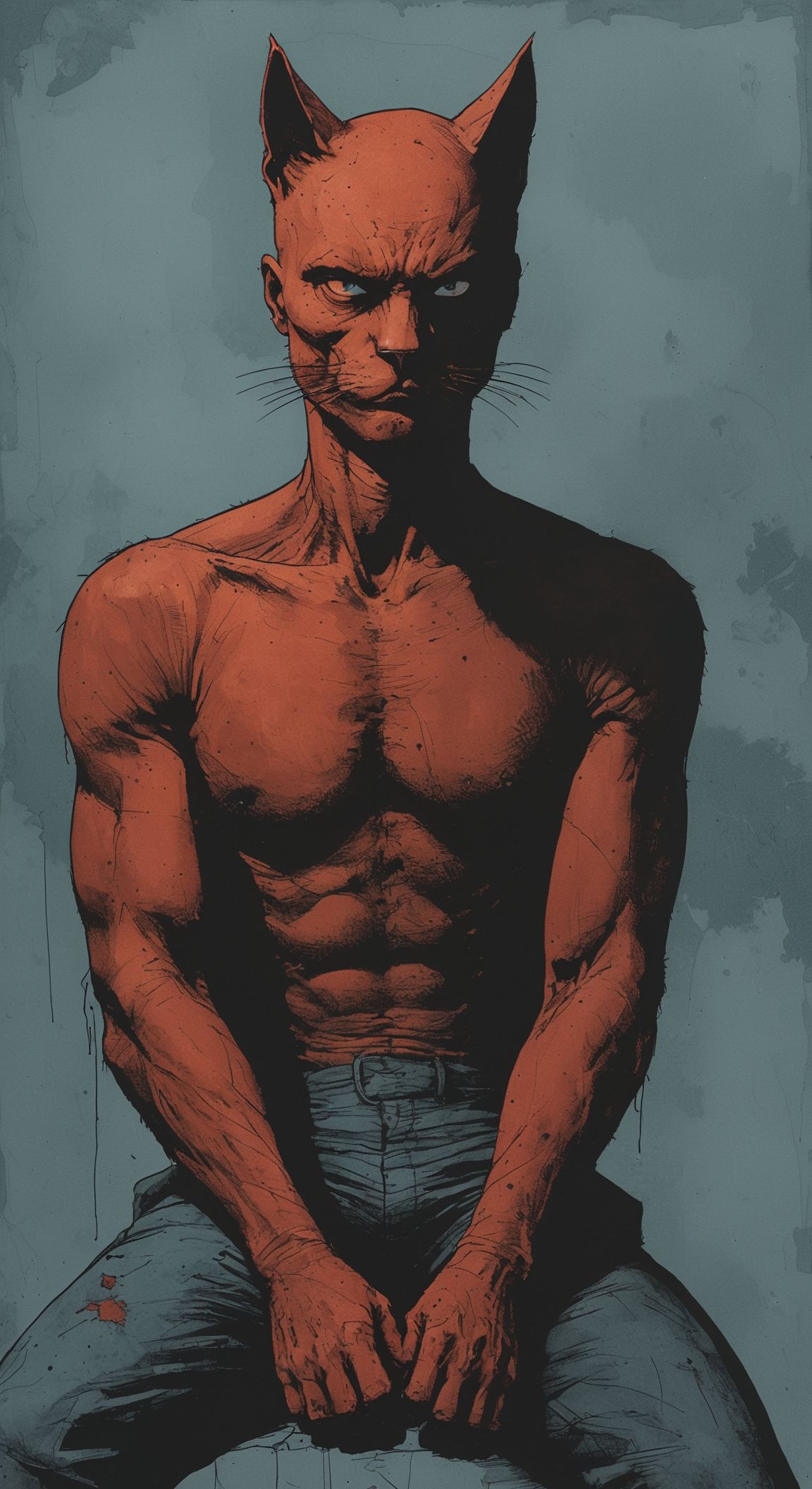 highly detailed linework,  textured shading,  gritty inking on Tensor.Art