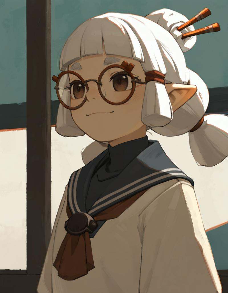 josha,  1girl,  white hair on Tensor.Art