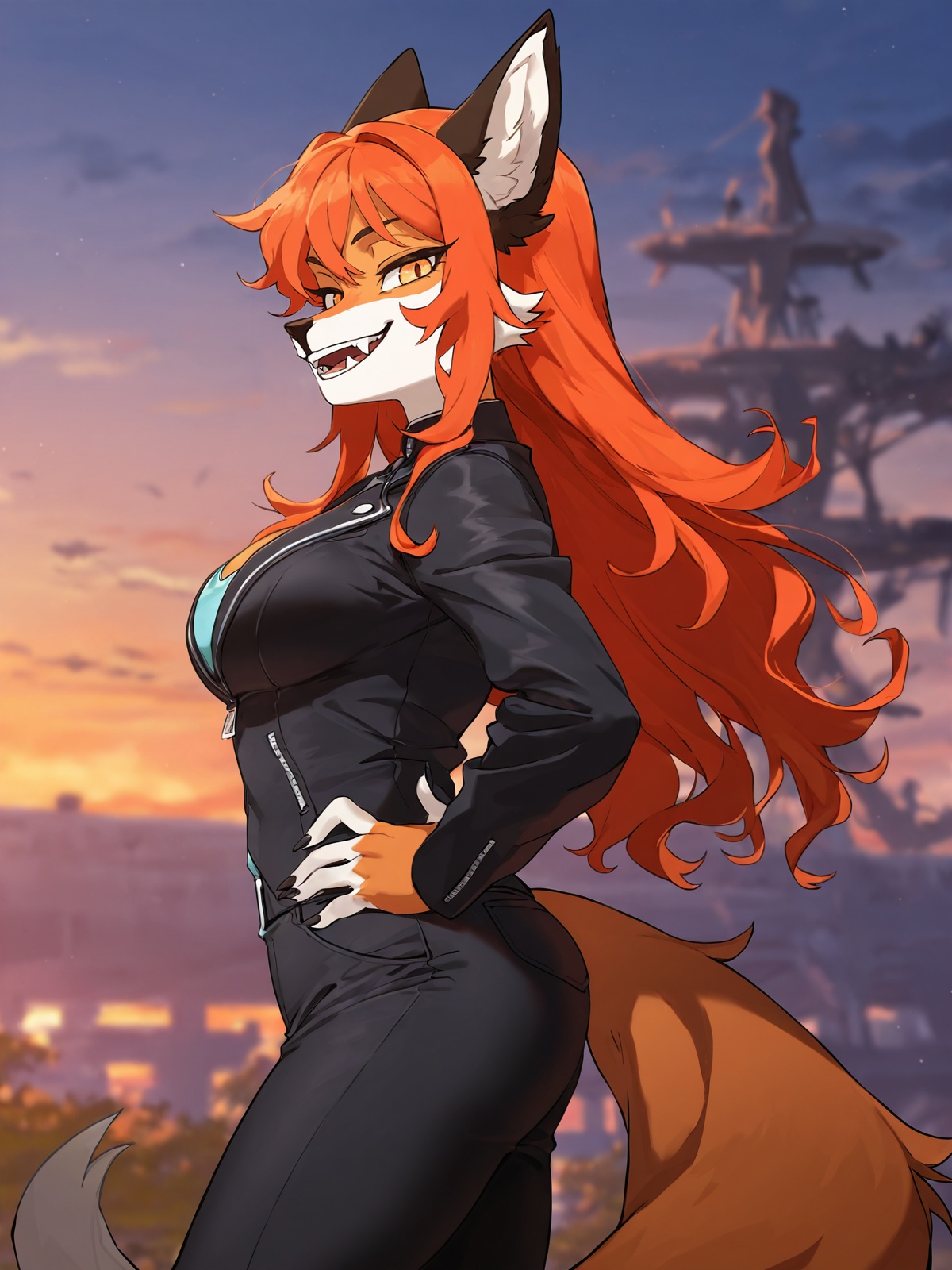 1girl,  fox,  furry on Tensor.Art