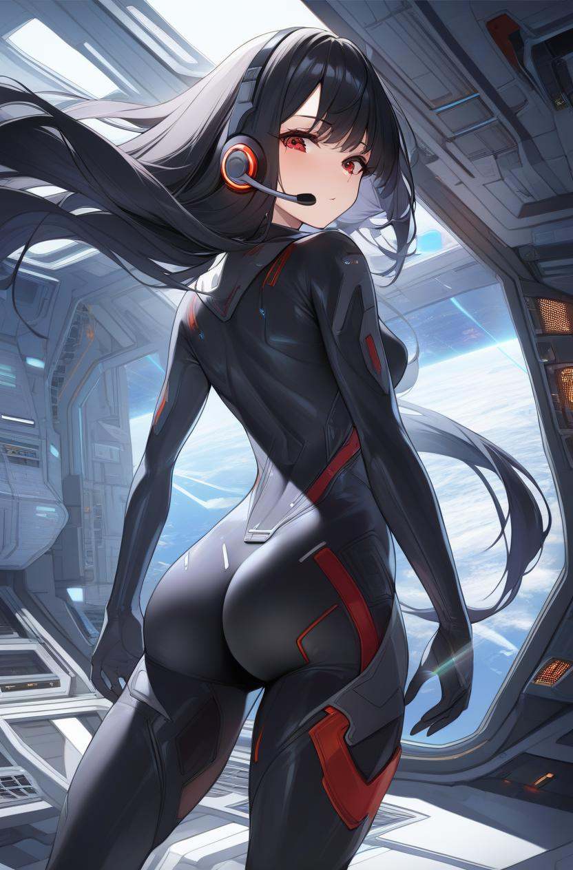 1girl,  long hair,  red eyes on Tensor.Art