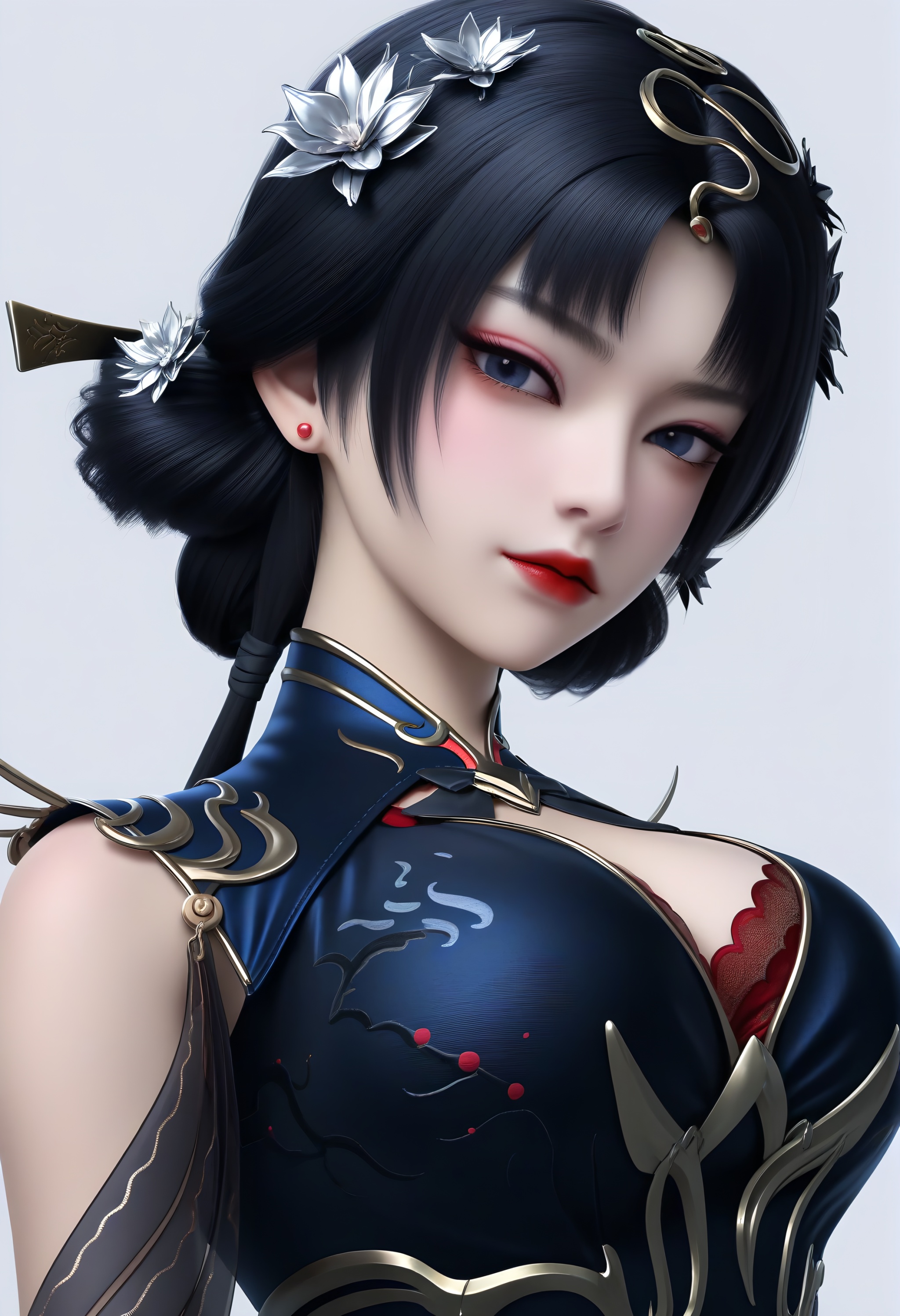 looking at viewer,  front view,  collarbone by 誠 on Tensor.Art