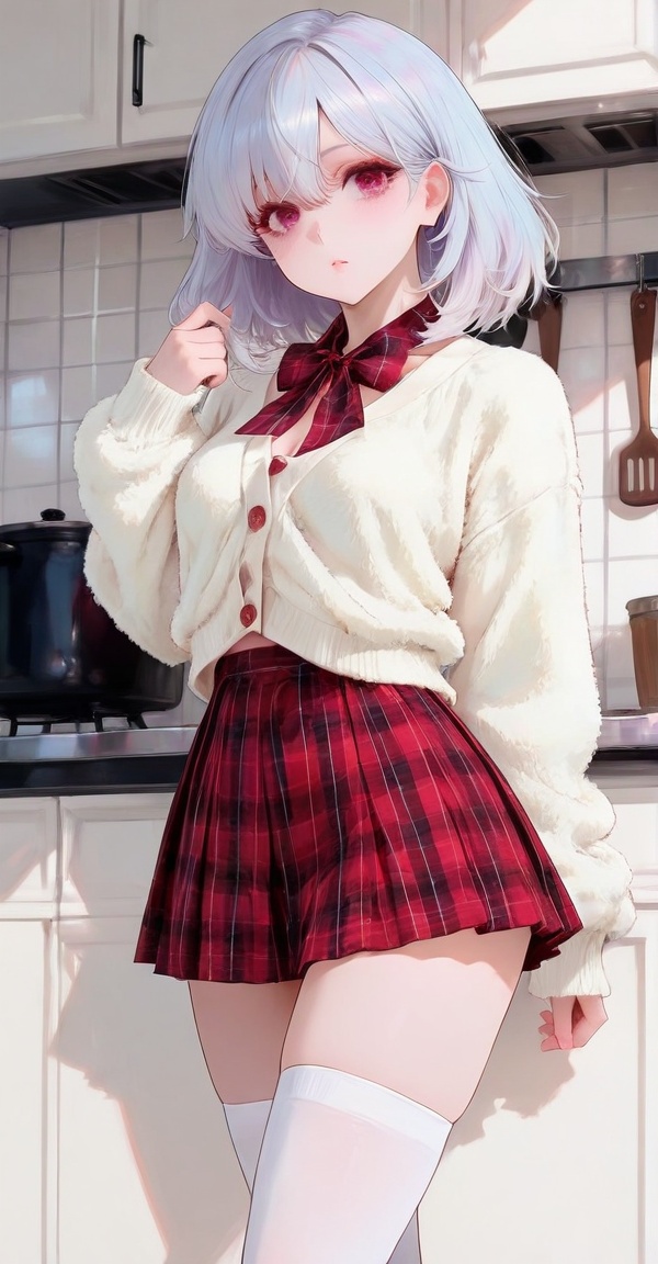 1girl,  standing,  kitchen on Tensor.Art
