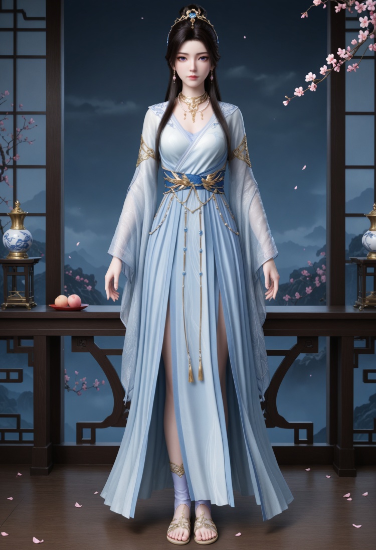 紫灵白衣服装2-国漫-Illustrious光辉 by 云落 on Tensor.Art