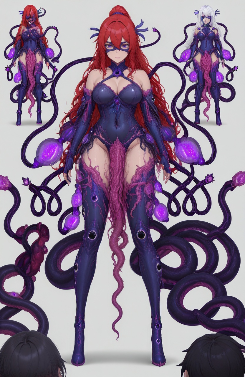chestnut hair,  curly long hair, on Tensor.Art
