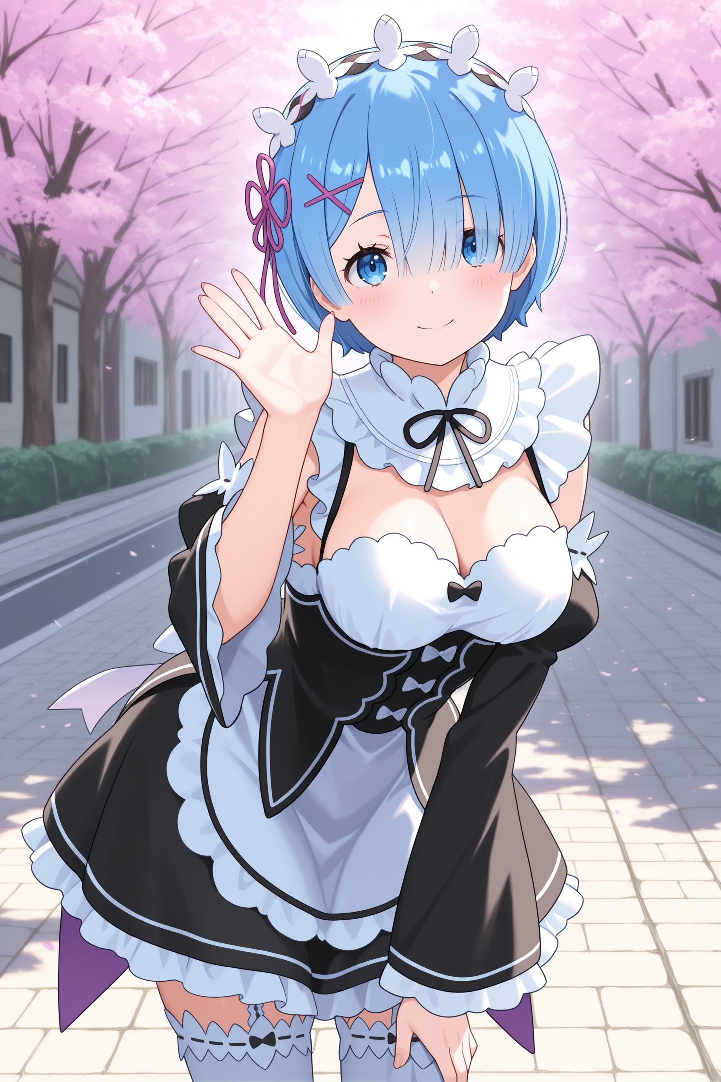 rem \(re:zero\),  hair over one eye,  re:zero kara hajimeru isekai seikatsu on Tensor.Art