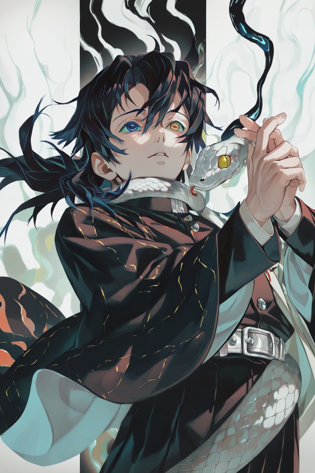 m7re,  1boy,  demon slayer uniform on Tensor.Art