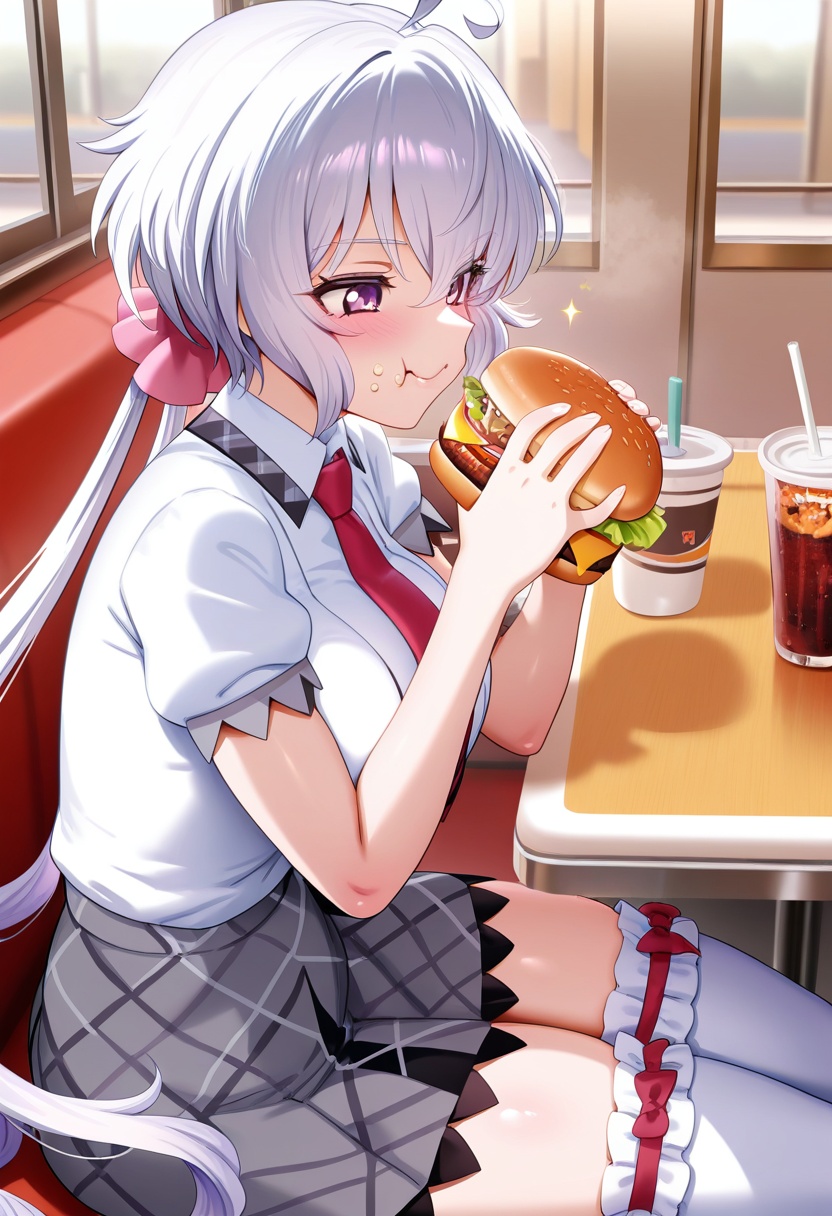 yukine chris,  long hair,  low twintails on Tensor.Art
