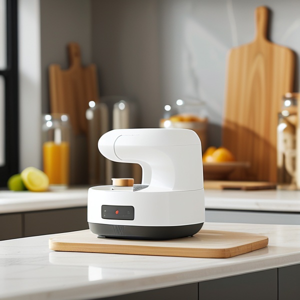 <lora:mljiadianV12:0.8>,a machine placed on the kitchen tabletop,