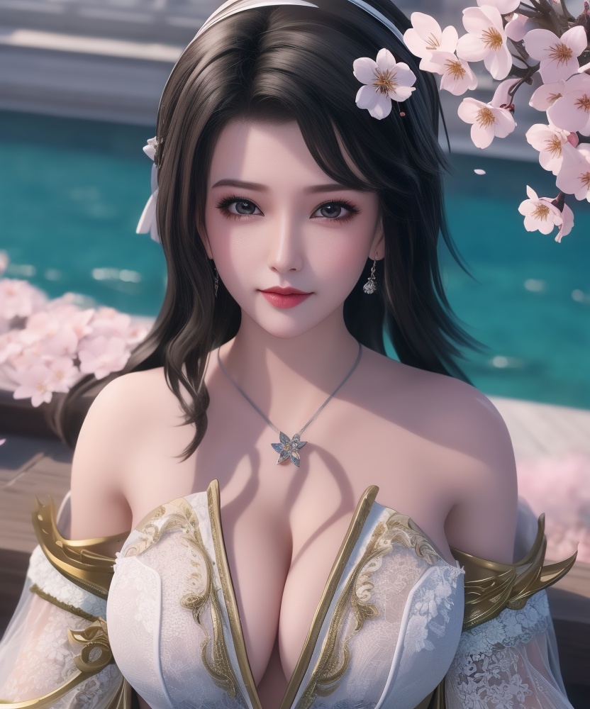 <lora:542-DA-万界至尊-青雉:0.8>(,1girl, ,best quality, ),looking at viewer,masterpiece, (( , )),ultra realistic 8k cg, ,    ,cleavage,perfect cherry blossom, ,lace , (cleavage), (),