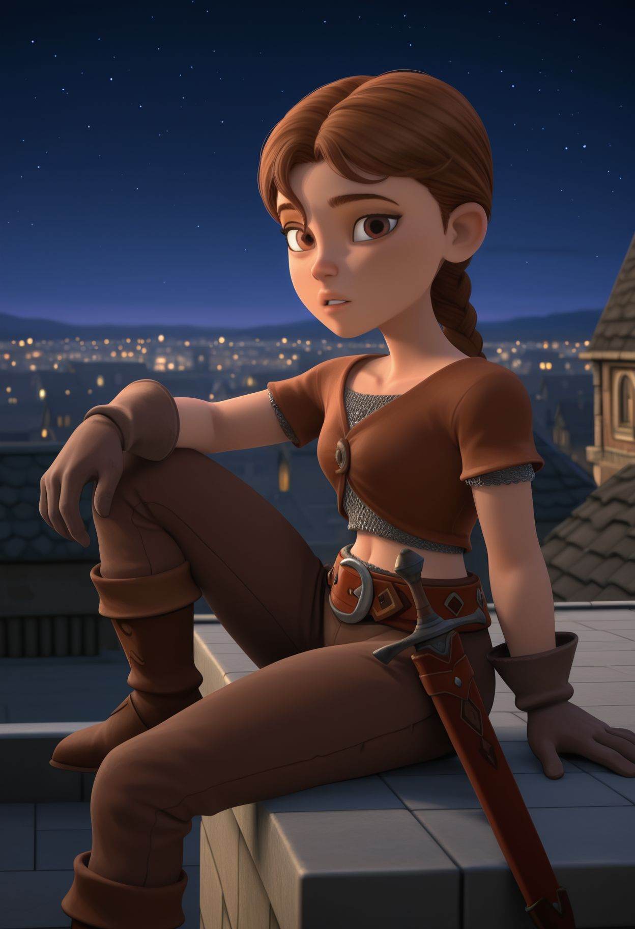 3d,  talia,  1girl on Tensor.Art