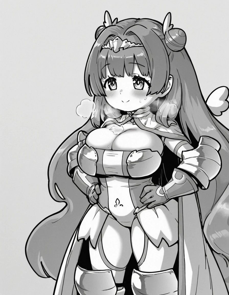 Sylphychan,  long hair,  double bun on Tensor.Art