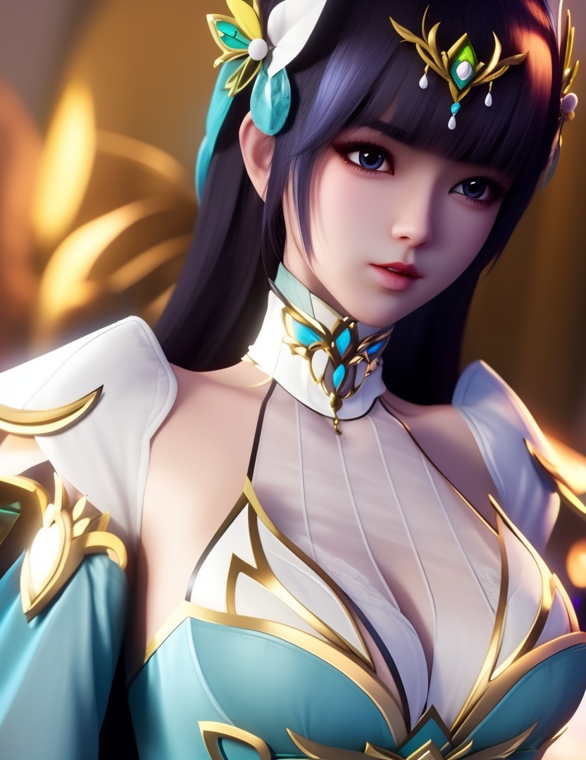 <lora:515-DA-神印王座-枫玲儿:0.8>(,1girl, ,best quality, ),looking at viewer,  ,ultra detailed background,ultra detailed background,ultra realistic 8k cg,, ,masterpiece, (( , )),, , , spirit blossom \(league of legends\),   ,   (cleavage), (), ,,