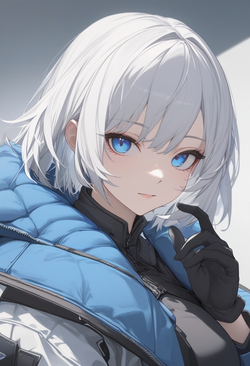1girl,  solo,  blue eyes on Tensor.Art