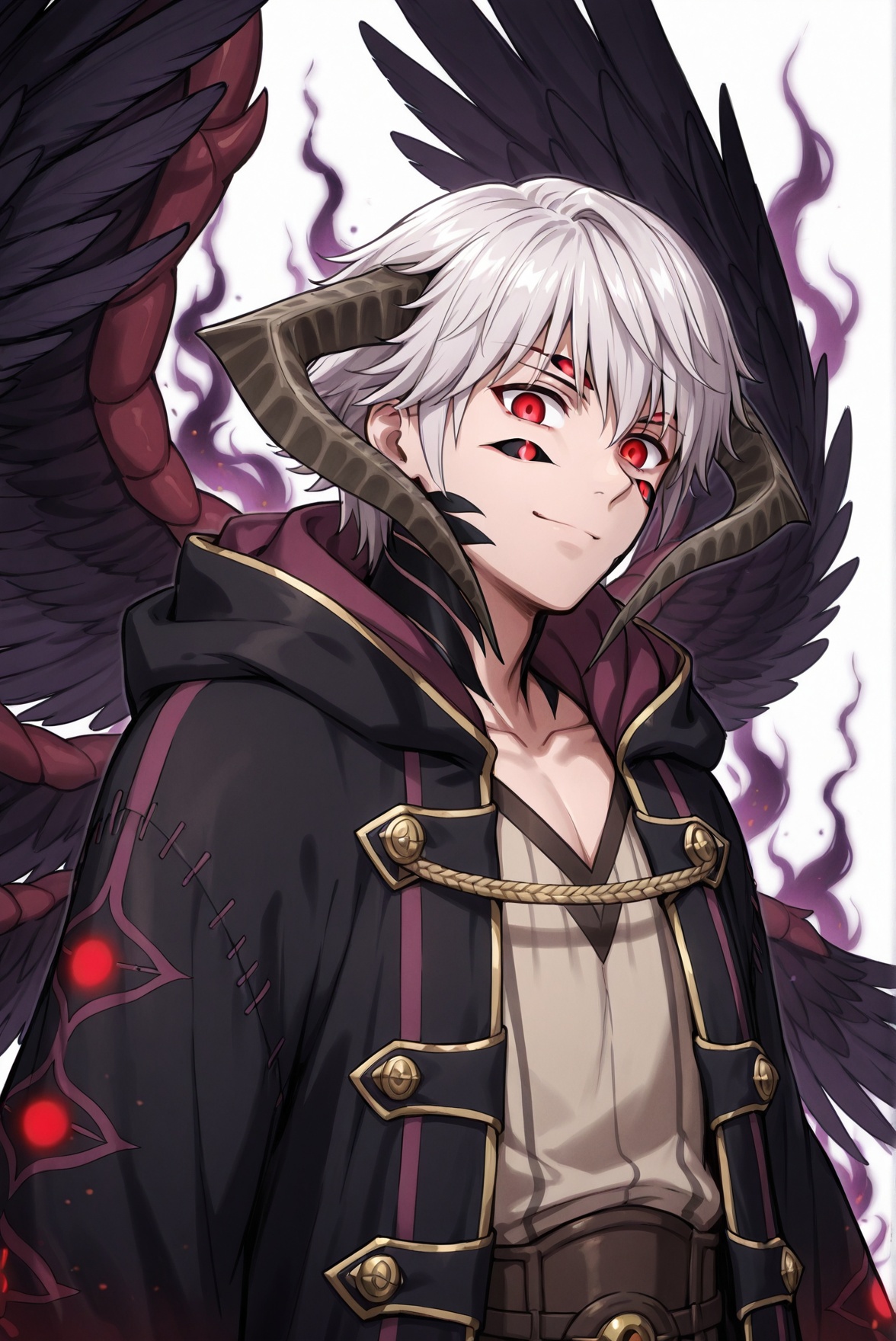 black wings,  multiple wings,  seraph on Tensor.Art