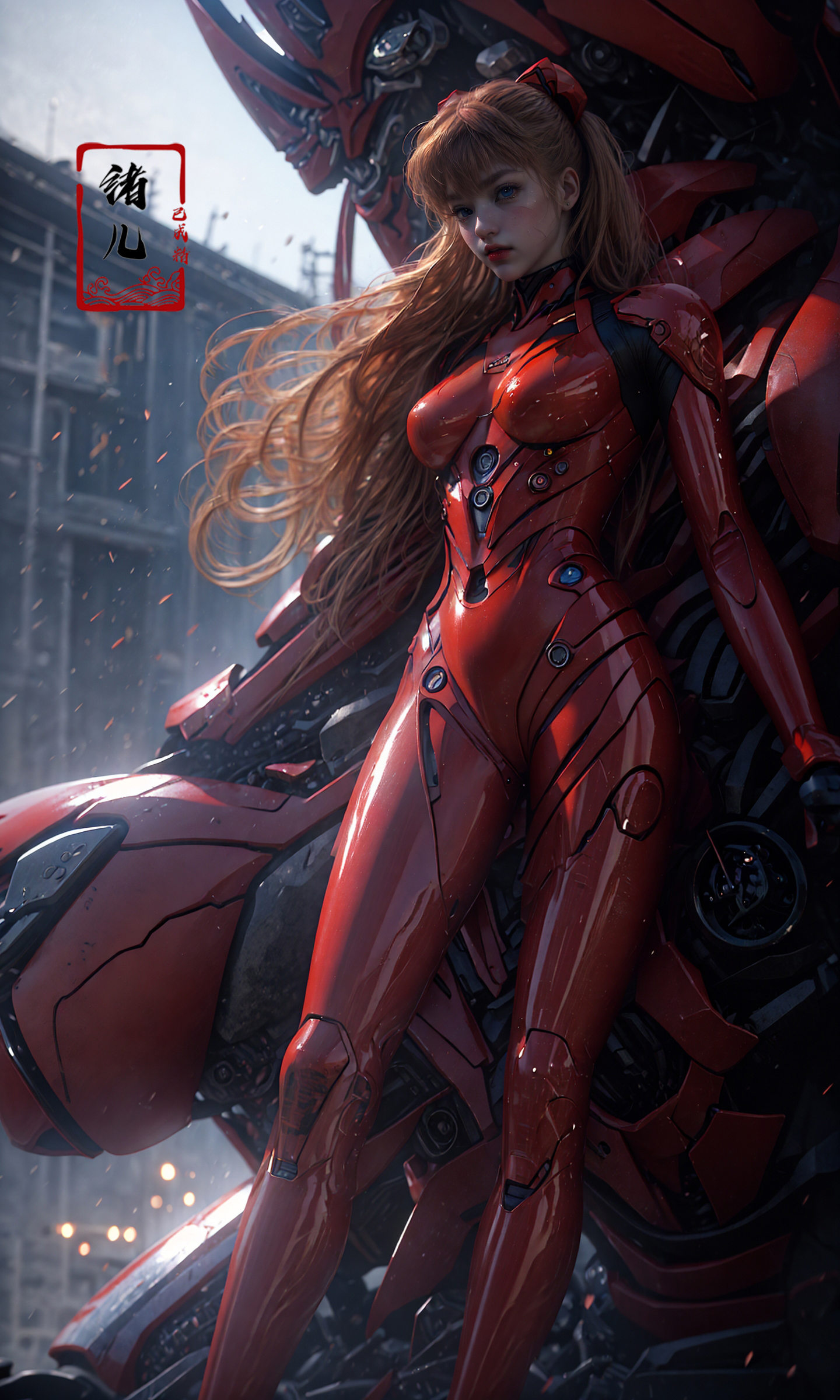 Epic CG masterpiece,  Asuka Langley Soryu,  hdr on Tensor.Art