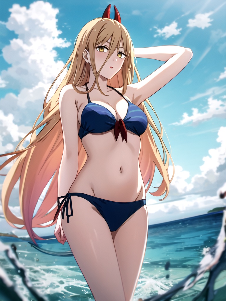 1girl,  Power \(chainsaw man\),  long hair on Tensor.Art