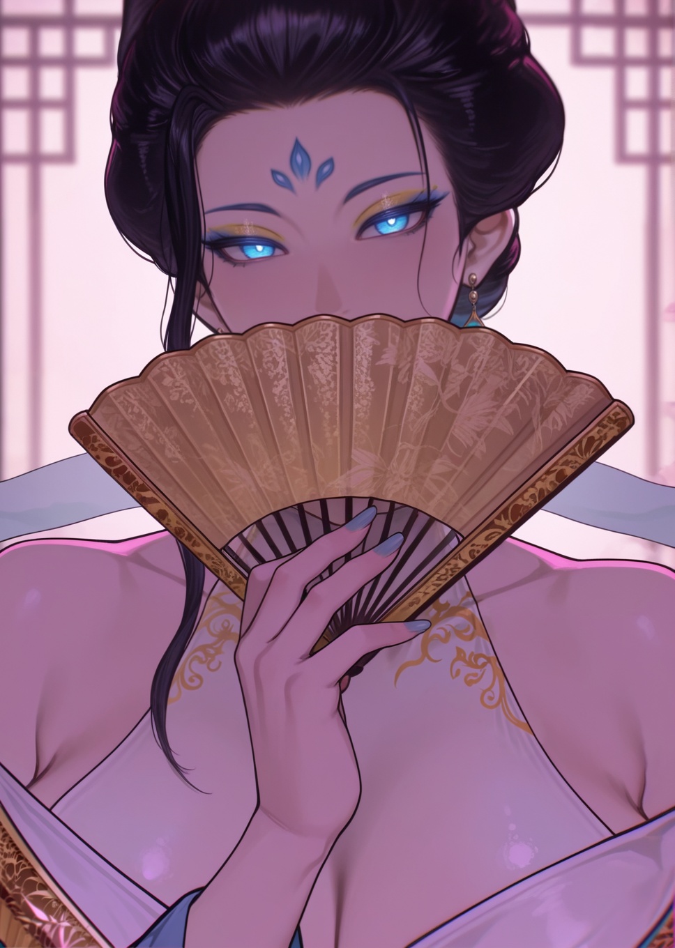 Miaobola,  mature female,  blue eyes on Tensor.Art