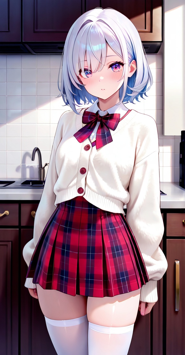 1girl,  standing,  kitchen on Tensor.Art