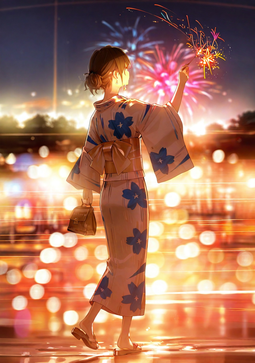 1girl,  japanese clothes,  kimono on Tensor.Art