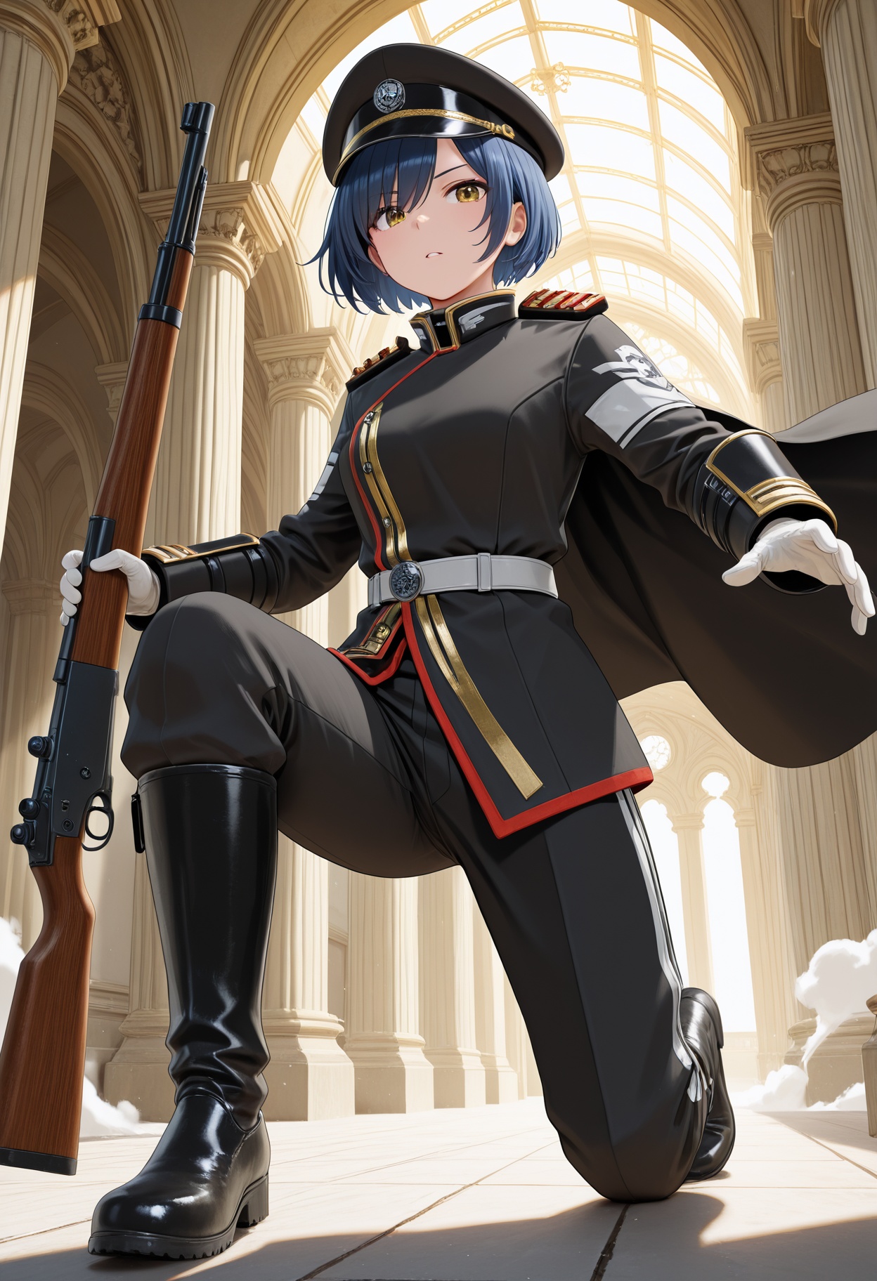 dynamic pose,  foreshortening,  extreme perspective on Tensor.Art
