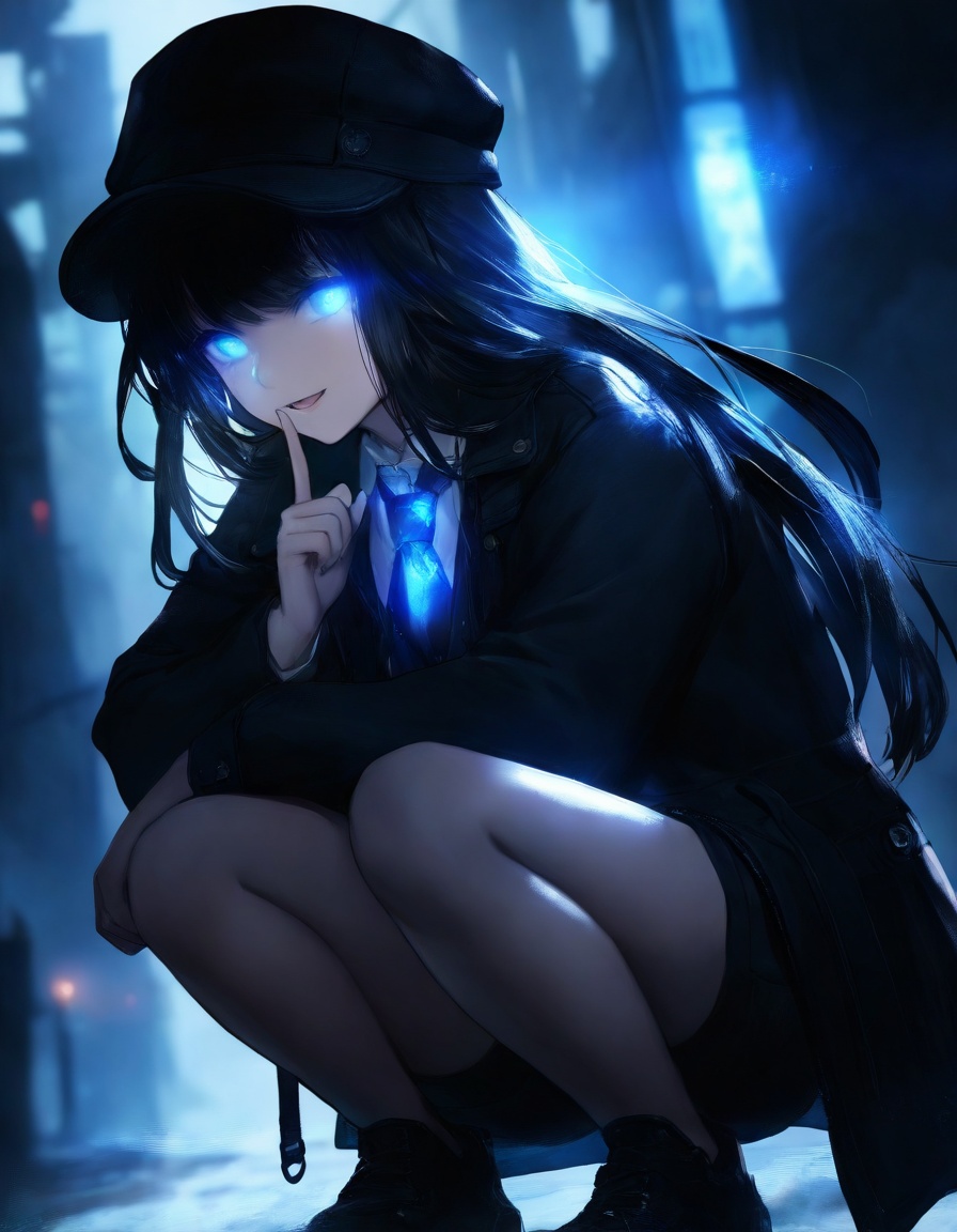cinematic lighting,  glowing eyes,  1girl on Tensor.Art