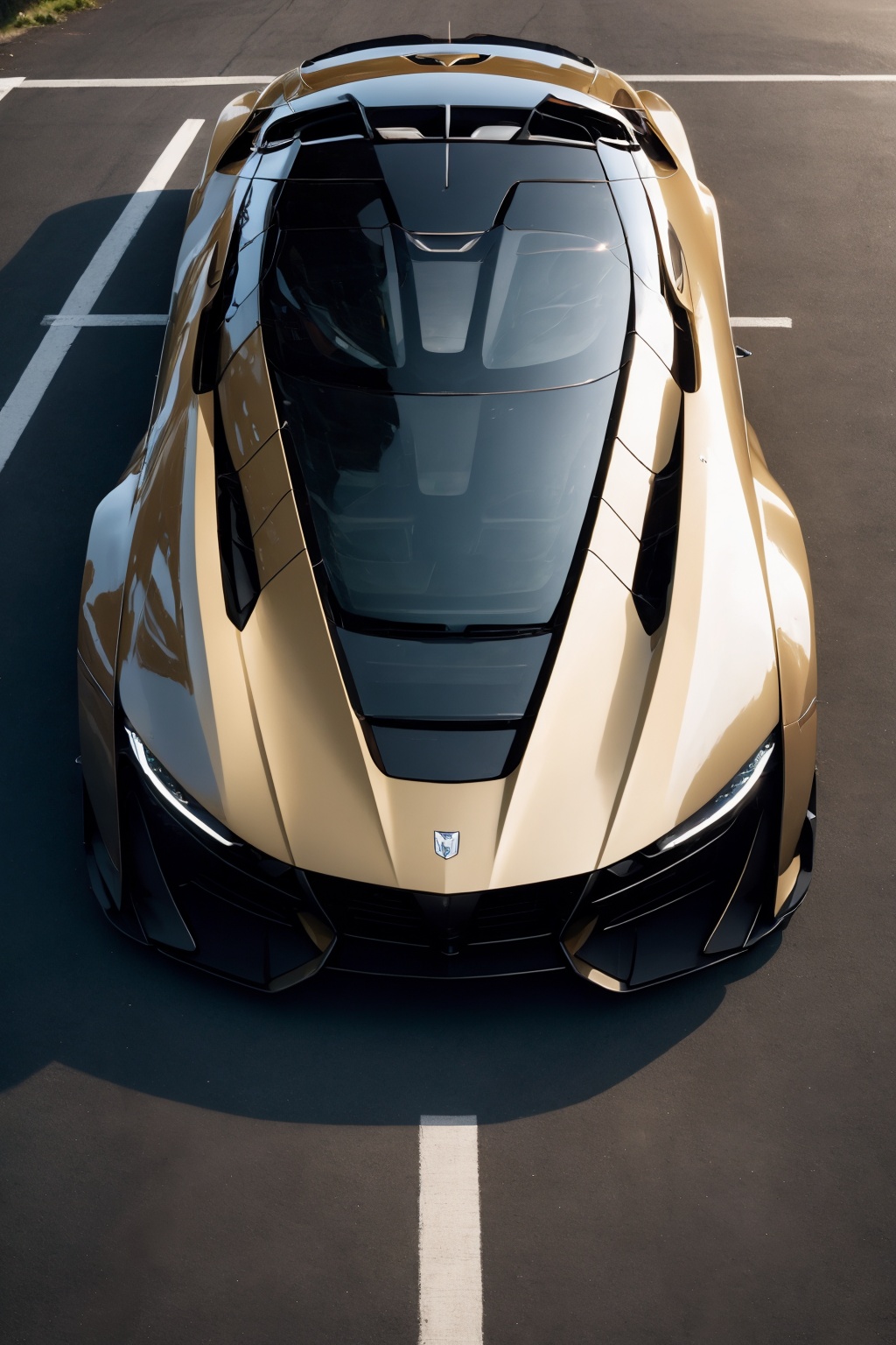 vehicle focus, no humans, sports car, car, reflection, shadow,