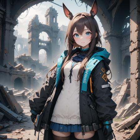 1girl,  amiya \(arknights\),  arknights on Tensor.Art