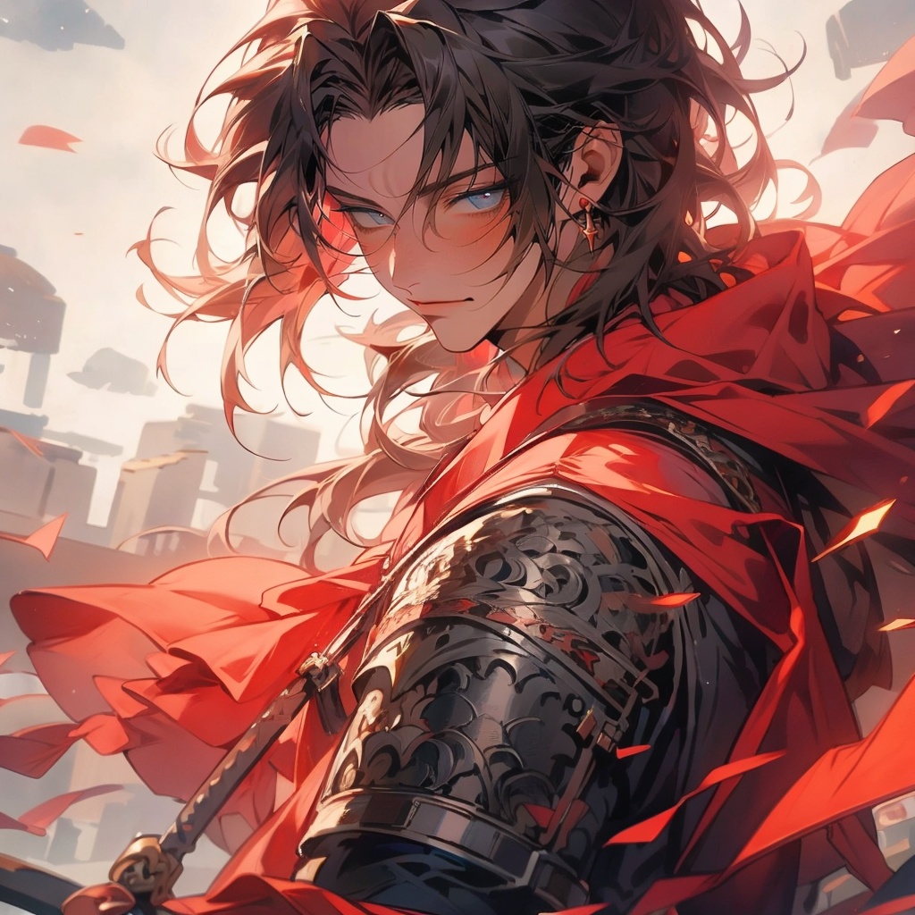 (masterpiece:1.2),best quality,highres,extremely detailed CG,perfect lighting,8k wallpaper,game CG,1boy,<lora:推文专用古风v1.4:0.9>,