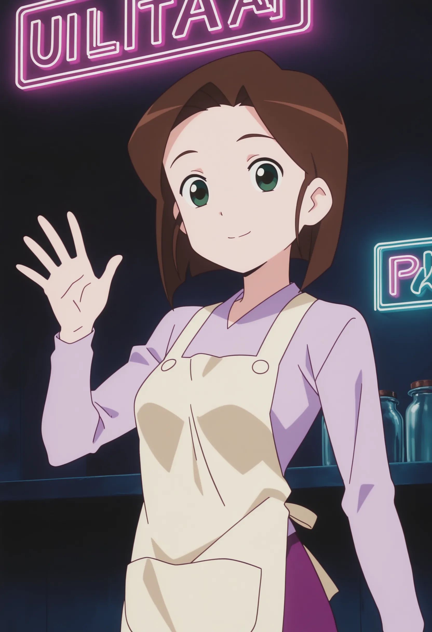 1girl,  chidori,  brown hair on Tensor.Art