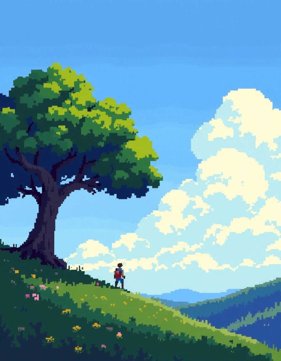 pixelart,  outdoors,  no humans on Tensor.Art