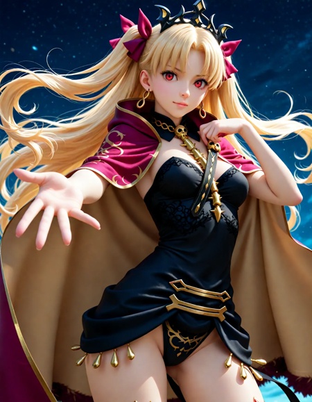 <lora:dmd2_sdxl_4step:1>,1girl,official style,masterpiece,best quality,newest,very aesthetic,highly detailed,high resolution,absurdres,highres,depth of field,super detailed skin,very awa,posing,ereshkigal \(fate\),