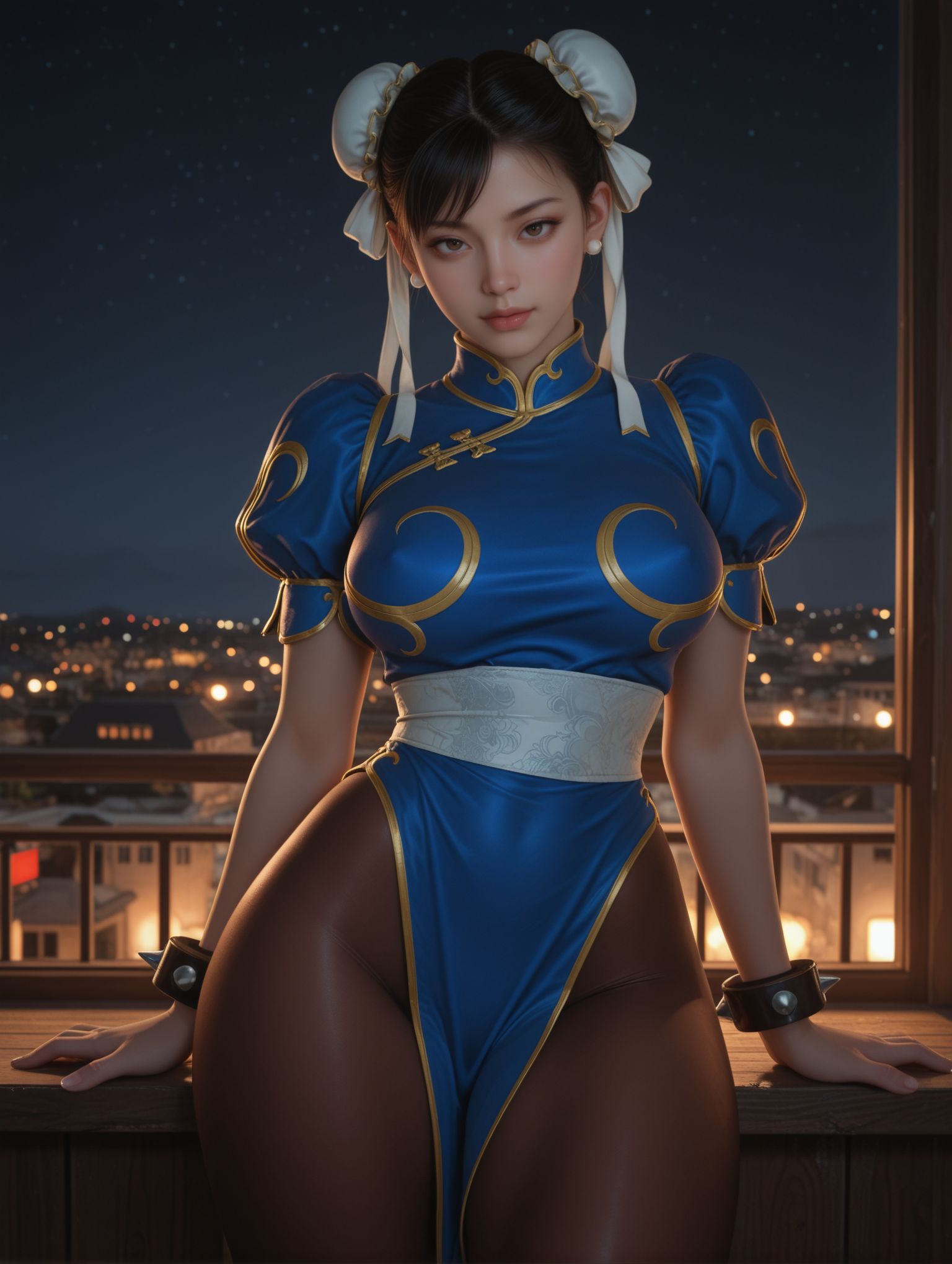 solo,  night theme,  chun-li on Tensor.Art
